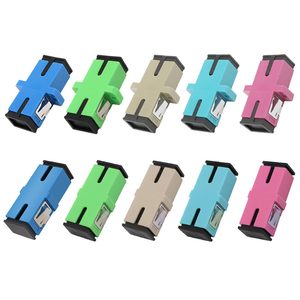 SC-SC ตัวเชื่อมต่อไฟเบอร์แบบ Singlemode UPC UPC Connector Low Loss 1G 100G ความเร็วสูงเชื่อมต่อแบบ Simplex 9 125m อะแดปเตอร์ - Product Image 2