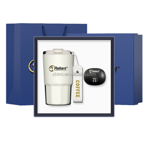 Custom Logo Corporate Merchandising Gift Set Mug & Earbuds for Business Promotions Thanksgiving or Valentine's Day