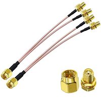 Câble coaxial RG58 à faible perte 50 Ohm, assemblage SMA mâle vers SMA mâle, longueur personnalisée