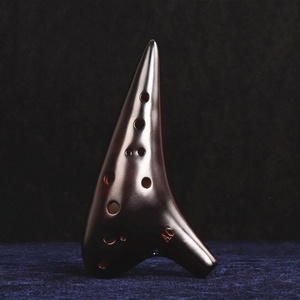 Ocarina en céramique de qualité supérieure à 12 trous Alto C (AC), instrument à vent à accordage précis pour les amateurs et les performances en solo - Product Image 4