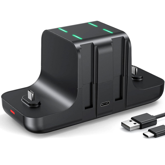GP-203 6 in 1 for for Charging Dock ABS Material 4 JoyCons 2 Pro Controller Charger Stand