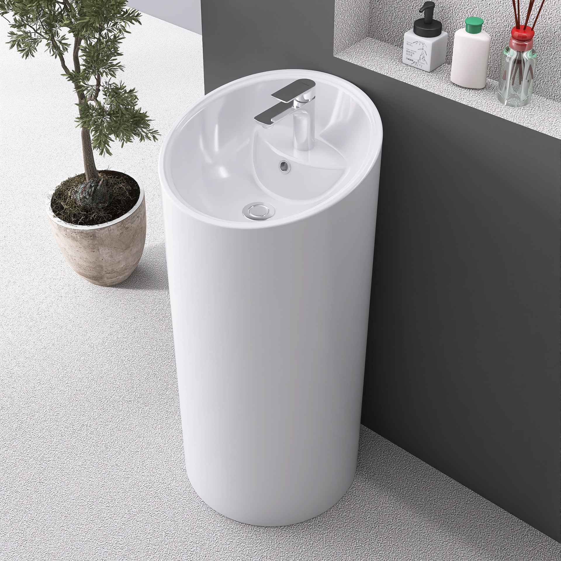 Superlative Quality Rustic Pedestal Wash Basins from India