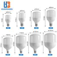 Ampoule LED en forme de T PBT+PP B22/E27 5W-60W avec température de couleur 3000K/4000K/6000K et durée de vie de 50000 heures