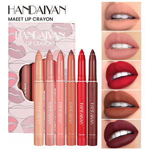 HANDAIYAN Lippenstift-Set 6 Farben Matter Lippenstift Lipliner <span class=keywords><strong>2</strong></span> in 1 Vegane Kosmetik Großhandel OEM - Product Image 3