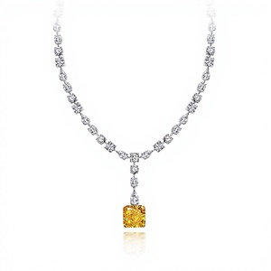 Grand Collier Classique Chrétien en Argent Sterling Plaqué Rhodium avec Pendentif Breloque et Zircon, 3 Grammes, pour Femme - Product Image 4