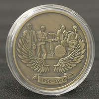Pièce commémorative du groupe britannique The Beatles 1960-1970