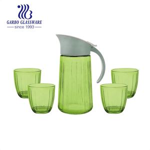 การฉีดพ่นเหยือกแก้<span class=keywords><strong>ว</strong></span>สีและชุดถ้<span class=keywords><strong>ว</strong></span>ยดื่ม5ชิ้นรูปลอกที่ขายดีกำหนดราคาถูกแก้วเหยือกน้ำและชุดแก้<span class=keywords><strong>ว</strong></span>น้ำ - Product Image 2