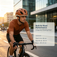 Casque de vélo de route léger, nouvelle arrivée, structure multi-coques moulées, casque de vélo haut de gamme, certifié CE CPSC