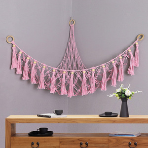 Decoración para guardería, sala <span class=keywords><strong>de</strong></span> juegos, dormitorio, habitación <span class=keywords><strong>de</strong></span> niños, almacenamiento, macramé, juguete, hamaca colgante, almacenamiento <span class=keywords><strong>de</strong></span> animales <span class=keywords><strong>de</strong></span> peluche, decoración <span class=keywords><strong>de</strong></span> pared - Product Image 6
