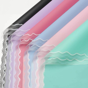 Papier d'emballage pour <span class=keywords><strong>fleurs</strong></span> populaire, translucide, imperméable, motif de côte, papier d'emballage coréen pour bouquet DIY, papier d'emballage pour <span class=keywords><strong>fleurs</strong></span>, boutique de <span class=keywords><strong>fleurs</strong></span> - Product Image 1