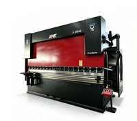Presse plieuse CNC multi-axes WE67K-250T/3200, servo, électro-hydraulique, synchronisée, pour le pliage de tôles