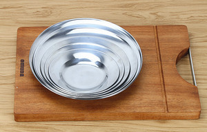 Bandeja para Servir de Acero Inoxidable, Ecológica, Apta para Lavavajillas, Multifuncional, Plana y Profunda, para Barbacoa, Dumplings, para Cafetería - Product Image 2