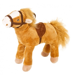 Juguete de peluche de <span class=keywords><strong>caballo</strong></span> de 10 pulgadas con manchas marrones de animales de <span class=keywords><strong>libro</strong></span> personalizado - Product Image 3