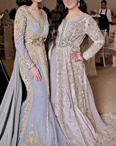 Deslumbrante Vestido Kaftan de Lujo con Cuentas de Vidrio Premium y Adornos de Piedras, Perfecto para Bodas y Eventos - Product Image 5