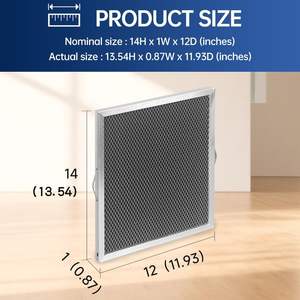   Filtro de aire 5881 342x305x20mm de carbón activado para deshumidificador E080 E100 8192A - Product Image 3