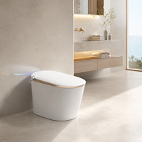 Vente en gros de toilettes intelligentes automatiques à nettoyage automatique, toilettes intelligentes modernes en céramique de luxe pour salles de bain haut de gamme