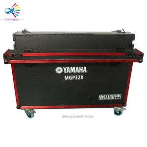 Flight Case Personalizzato Goodcase Rosso con Strisce in Alluminio per Console di Mixaggio Yamaha MGP32x - Product Image 4