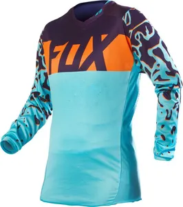 Custom sublimation long sleeve motocross jersey quick dry breathable racing jersey motorcycle shirts