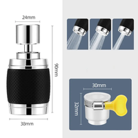 Vente directe d'usine 360 degrés pivotant 3 Modes robinet de cuisine adaptateur de robinet aérateur pulvérisateur accessoire robinet tête de pulvérisateur