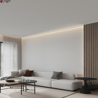 Échantillon gratuit pour barre de plafond Bandes d'éclairage 1m 2m 3m canal alu encastré cloison sèche plâtre pour mur en aluminium profilé à led