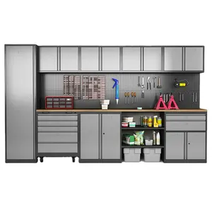 multifunctional workshop cupboard customized workstation heavy duty garage series storage combination tools cabinet workbench