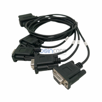 Cable OBD2 Tipo T Macho Hembra a RS232 Serial DB9 4 Puertos Hembra 12V DC