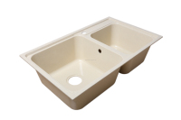 Arc Rectangulaire En Fiber De Verre Double Bol Cuisine Comptoir Installation Légumes Lavabo Fregaderos De Cocina Robinet De Cuisine