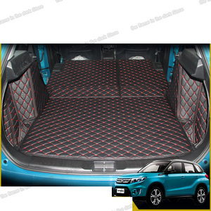 De coche de cuero Mat tronco de carga de forro para Suzuki <span class=keywords><strong>Vitara</strong></span> 2015, 2016, 2017, 2018, 2019 5d alfombra <span class=keywords><strong>Interior</strong></span> accesorios 2020 de 2021 de <span class=keywords><strong>2022</strong></span> - Product Image 4