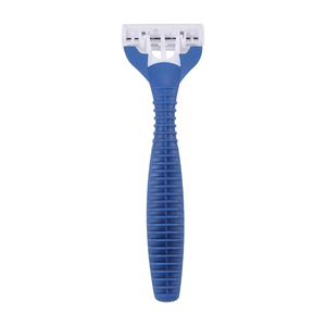 Rasoir de sécurité à triple lame en acier inoxydable pour la production de masse, avec tête de lame flexible et poignée antidérapante pour hommes, rasage manuel - Product Image 5