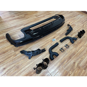 Modificación para Audi Q7 SQ7 Modelos 2020 2021 2022 2023, Difusor Trasero con Salidas de Escape Cuádruples, Recortes para Parachoques OLIVER - Product Image 4