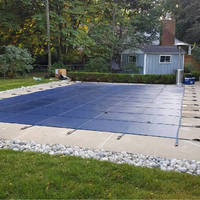 Haute qualité personnalisé vente en gros usine pas cher prix PP maille piscine creusée hiver couverture de sécurité couverture de piscine