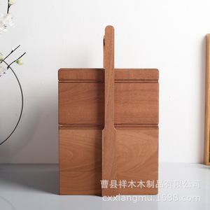 Lonchera de madera estilo chino, rectangular, portátil, para envasar alimentos, con asa desmontable, tamaño y grosor personalizables - Product Image 5