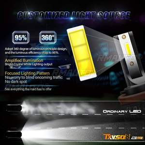 คู่ 120W LED ไฟหน้ารถหลอดไฟ 6000K สีขาวไฟหน้ารถ 20000LM DC 9V-32V LED หลอดไฟอัตโนมัติ IP68 กันน้ำ H7/H11 - Product Image 4