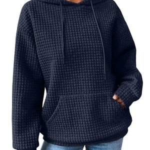 Sudadera con capucha de alta calidad para mujer, informal, de manga larga, con bolsillo y cordón, Material de felpa, talla XS, Invierno - Product Image 5