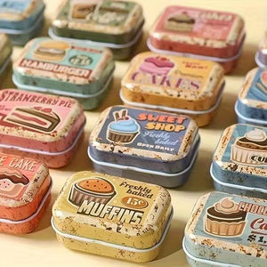 8_16 Pack Vintage Mini Tin <b>Boxes</b> Bulk Set Retro Metal Storage Containers for Jewelry USB Drives & <b>Collectibles</b> Jewelry Organizer - Product Image 6