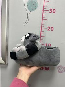 Animal en peluche personnalisé pour enfants, pantoufles d'hiver en fourrure d'animal avec nouveau plancher d'intérieur créatif de taille libre - Product Image 4