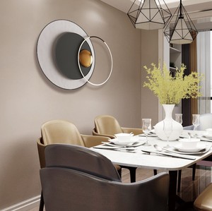 Arte de pared de Metal de diseño neoclásico, decoraciones para el hogar, accesorios colgantes, pintura moderna de lujo, decoración de fondo - Product Image 4