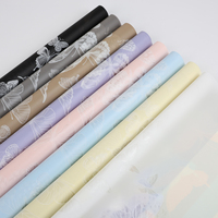 Kertas Pembungkus Bunga Jelly Matte Butterfly Tahan Air, Perlengkapan Florist Grosir