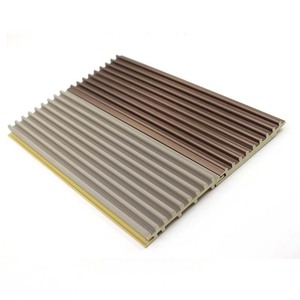 Panneaux muraux composites rainurés WPC, décoration solide, plusieurs options de couleurs - Product Image 2