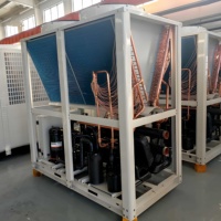 Système de refroidissement et de chauffage modulaire à compresseur scroll refroidi par air, fonctionnement à haute température ambiante, installation CVC industrielle 65 kW