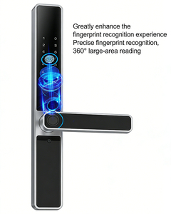 Waterproof Outdoor Aluminum Wood <strong>Door</strong> Smart Lock Fingerprint Tuya for TT Lock Gate Security <strong>Door</strong> <strong>Knob</strong> Multiple Cloud - Product Image 5