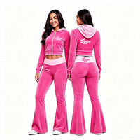 Y2K Dames Kleding met Aangepast Logo Nieuwe Aanwinst Dames Katoenen Hoodie met Lange Mouwen en Wijde Broek Casual Trainingspak
