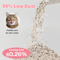 Litière pour chat AFP biodégradable, naturelle, à base de tofu, bentonite, manioc et yucca, désodorisante, faible en poussière, à agglomération rapide