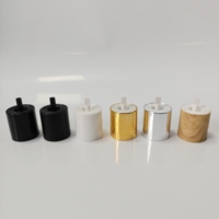 Bouchon de diffuseur rond en plastique coloré pour bouteille, couvercle de diffuseur blanc, noir, or, argent pour couvercles et fermetures de bouteilles