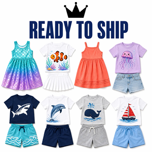 Conjuntos de Verano para Niños de Diferentes Estilos, Venta al Por Mayor, Niños y Niñas de 0 a 12 Años, Diseños Surtidos, Stock Disponible, Mezcla Aleatoria CN GUA - Product Image 1
