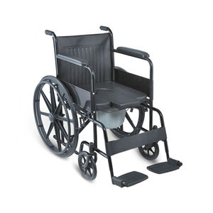 Fauteuil roulant économique avec cadre en acier chromé, homologué UE, étanche, pour usage à domicile - Product Image 2