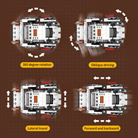 Robot Interstellar 3 en 1 con Control Remoto, Montacargas y Cargador, Control por Aplicación Programable, Bloques de Construcción de Plástico para Armar, Juguete para Todas las Edades