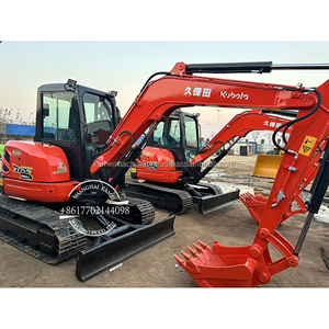 Excavadora de orugas usada 2022 KX155-5 U55-4 U50 Zero Tail Bagger con capacidad de cazo de 0.19m, compatible con Kubota KX161 KX163 KX165 - Product Image 1