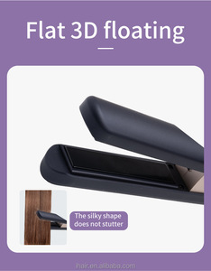 USB Rechargeable 2-in-1 Travel Iron Curler Portable Ceramic-Coated <strong>Mini</strong> <strong>Hair</strong> <strong>Straightener</strong> LCD Titanium for Household Hotel Use - Product Image 3