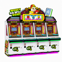 Pousse-pièces d'arcade pour parcs d'attractions, fourni par l'usine, avec garantie d'un an, incluant machine à pousse-pièces et vente en gros de pousse-pièces